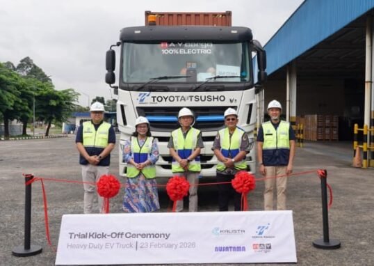 Sinergi KALISTA bersama Nusatama Dukung Toyota Tsusho Indonesia Perkuat Transisi Berkelanjutan Logistik Nasional Melalui Uji Coba Truk Kontainer EV