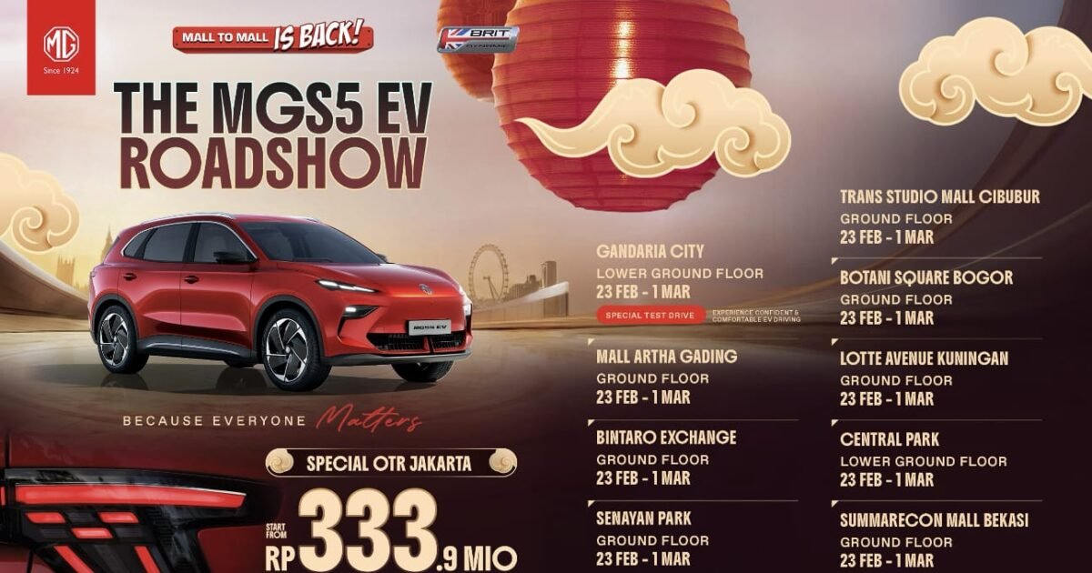 MG Indonesia Bawa MGS5 EV Lebih Dekat ke Konsumen Urban Lewat Roadshow di Mall Jakarta
