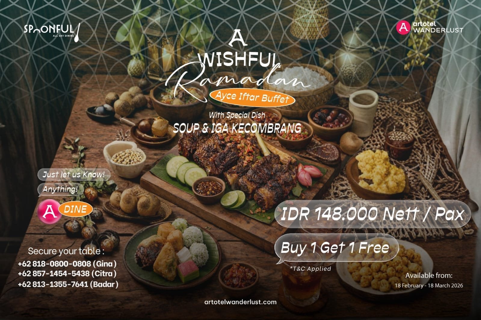 Rayakan Ramadan Lewat “A Wishful Ramadan” di ROOMS INC D’Botanica Bandung