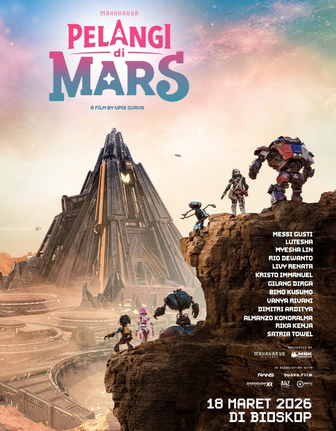 Poster Terbaru Film Pelangi di Mars Dirilis, Kisahkan Misi Anak Bangsa di Planet Merah