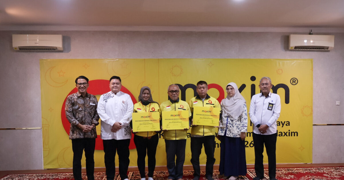 Maxim Salurkan Bonus Hari Raya untuk Lebih dari 50 Ribu Mitra Pengemudi di Indonesia