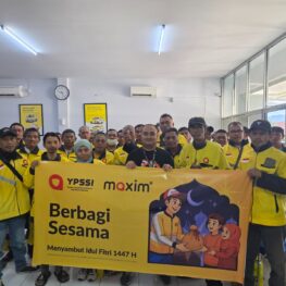 Maxim Gorontalo Perkuat Solidaritas Ramadan Lewat Sembako dan BHR untuk Mitra