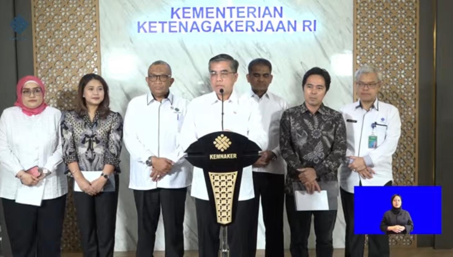 Menaker Imbau WFH 1 Hari per Pekan, Dorong Efisiensi Energi Kantor