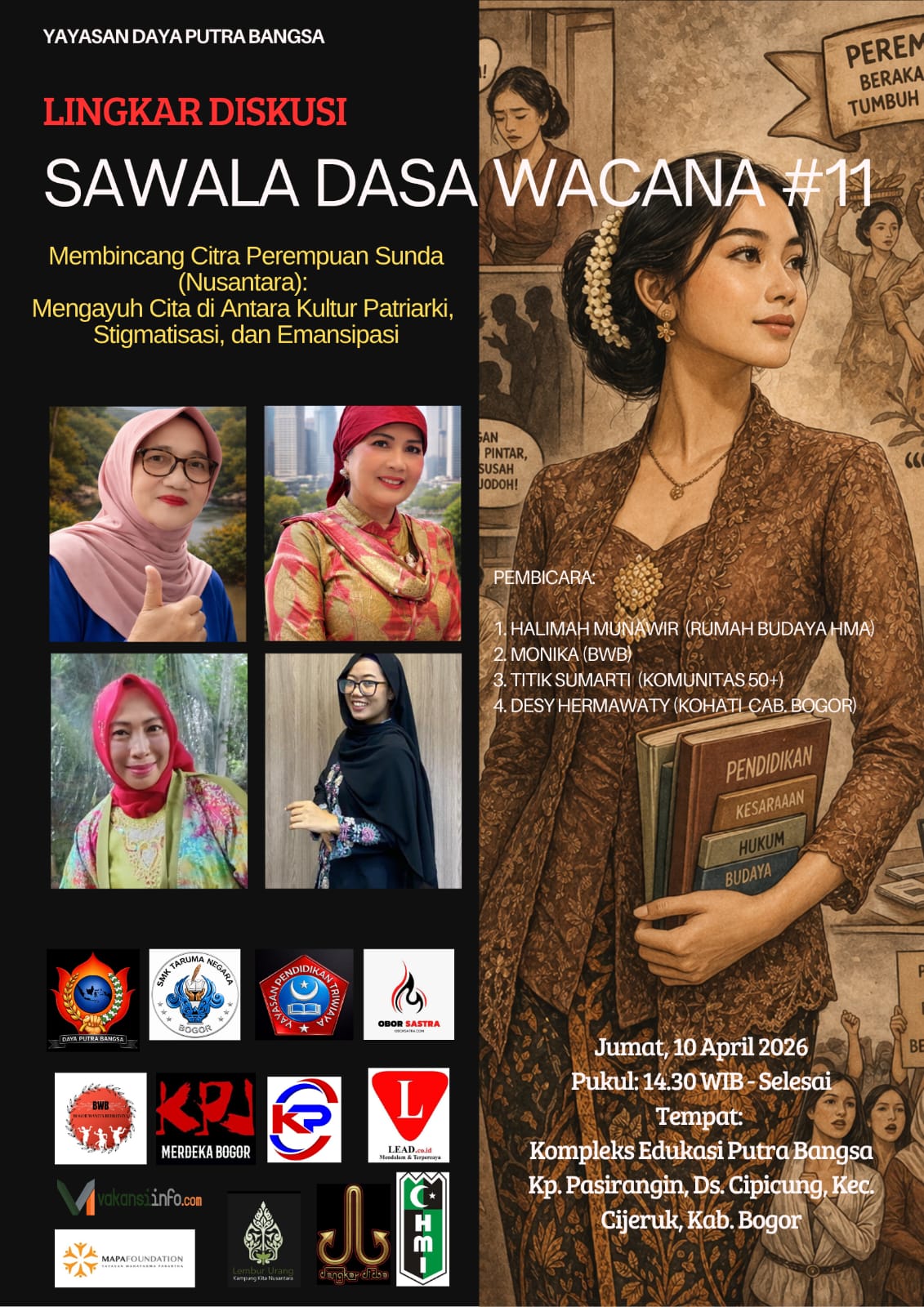 Sawala Dasa Wacana #11: Membincang Citra Perempuan Sunda di Tengah Arus Zaman