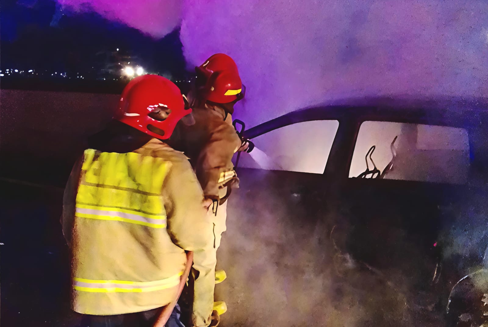 Mobil Mendadak Terbakar di Tol Jagorawi, Diduga Korsleting AC Jadi Pemicu