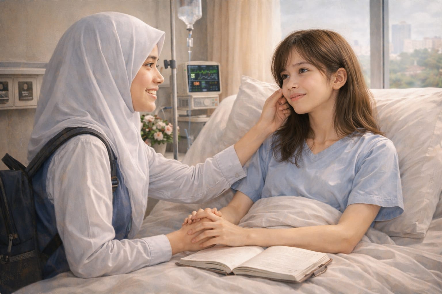 Tangis dan Rindu di Balik Pintu Rumah Sakit: Pertemuan Narvella dan Nathania yang Bikin Hati Remuk