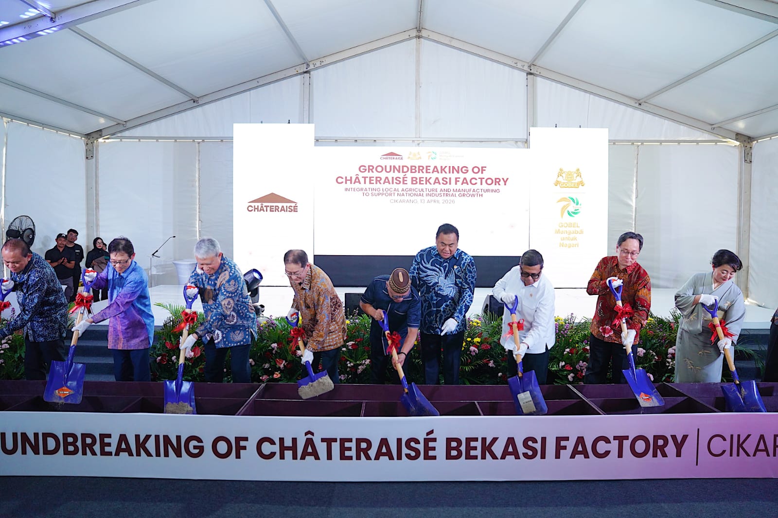 Groundbreaking Pabrik Kedua Châteraisé di Indonesia, Perkuat Integrasi Pertanian Lokal dan Industri Manufaktur