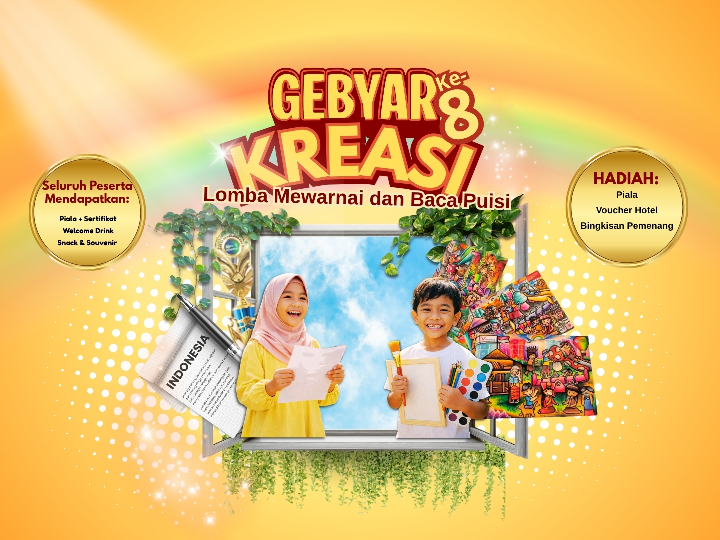 Gebyar Kreasi 8 Jendela Puspita Dibuka! Saatnya Tunjukkan Bakat dan Raih Prestasi