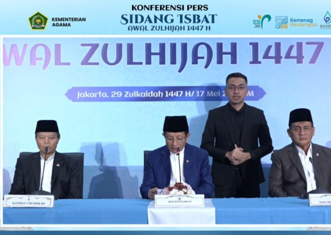 Pemerintah Resmi Tetapkan Idul Adha 1447 H Jatuh pada 27 Mei 2026