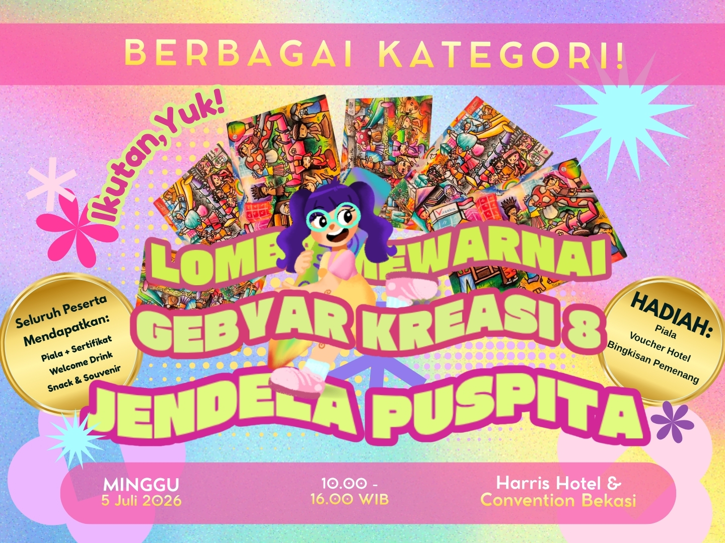 Gebyar Kreasi Jendela Puspita 2026 Hadir di Bekasi, Ajang Seru Asah Kreativitas Anak