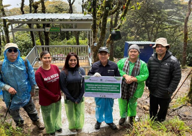 Gunung Bawakaraeng Kini Punya Fasilitas Sanitasi Baru, ASPEBINDO dan ECOTRU Turun Langsung Jaga Lingkungan