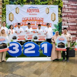 Kampanye 3-2-1 AQUVIVA Antar Marbot dan Konsumen Setia Beribadah Umrah