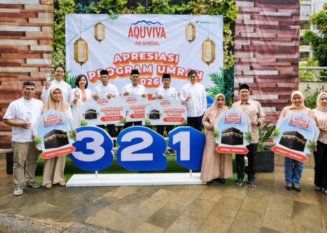 Kampanye 3-2-1 AQUVIVA Antar Marbot dan Konsumen Setia Beribadah Umrah