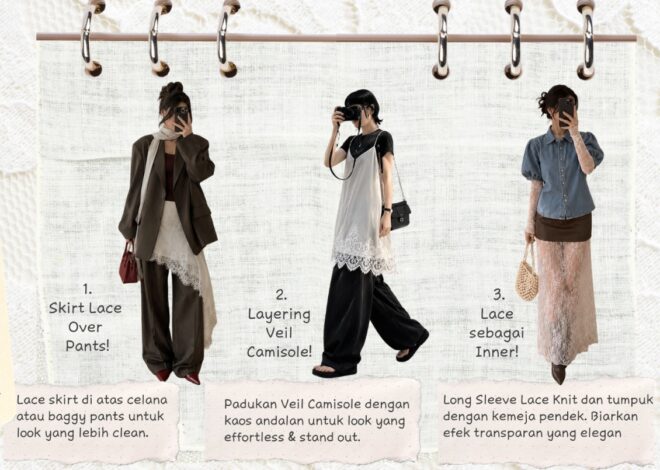 Fashion Lace Kembali Hits, Ini Tips Styling Ala Gen Z Biar Makin Estetik