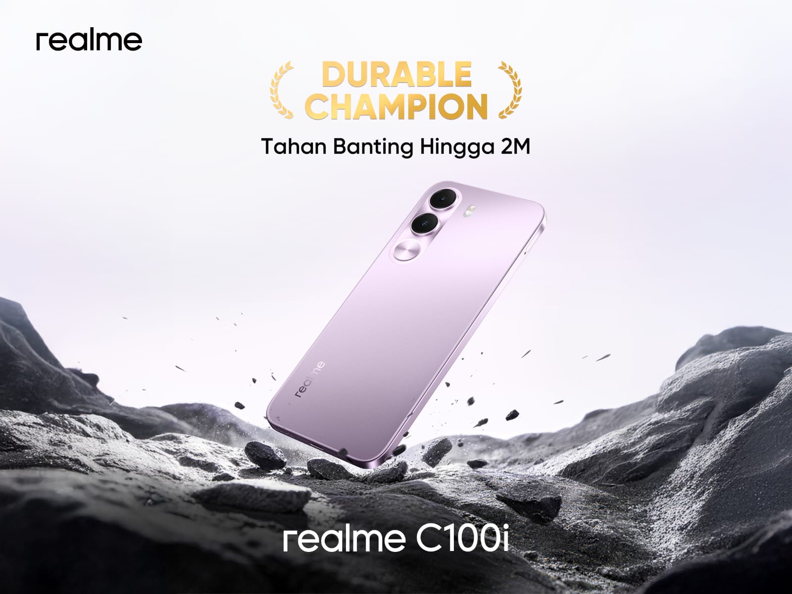 realme C100i Cocok untuk Anak Muda Aktif dengan Baterai 7000mAh Tahan Seharian