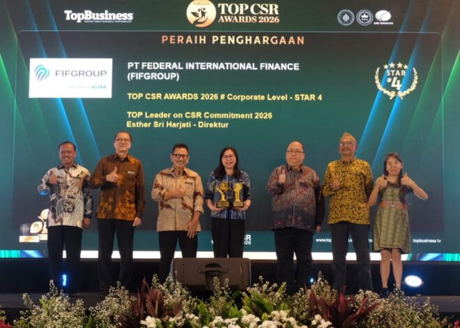 Komitmen CSR Berbuah Prestasi, FIFGROUP Raih Penghargaan Bergengsi TOP CSR Awards 2026
