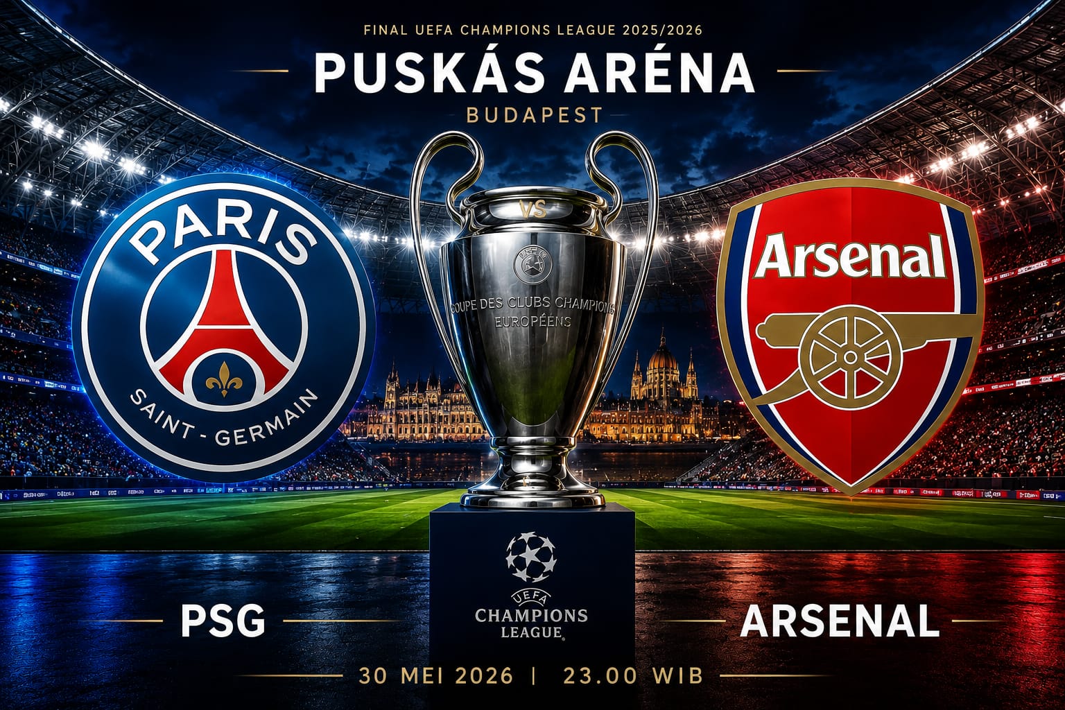 PSG vs Arsenal: Duel Penentuan Takhta Eropa di Final Liga Champions 2026