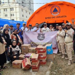 Peduli Sesama, FORSA dan FORGANA Bantu Warga Terdampak Kebakaran Pasar Jiung