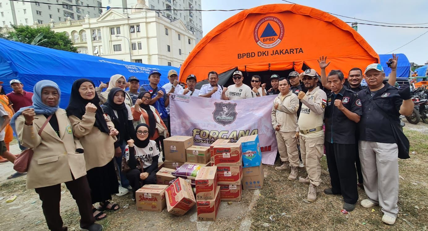 Peduli Sesama, FORSA dan FORGANA Bantu Warga Terdampak Kebakaran Pasar Jiung