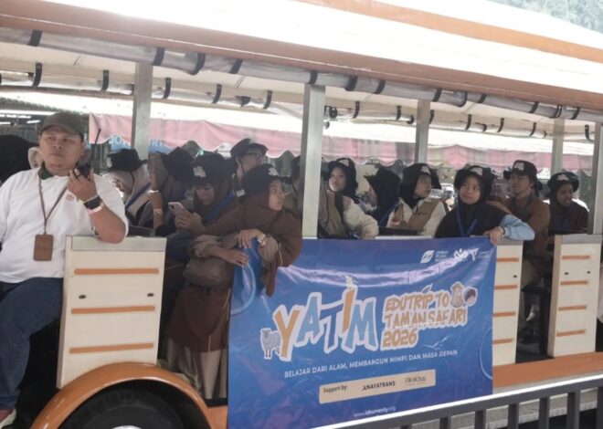 Naik Bus Wisata dan Bertemu Singa, Pengalaman Tak Terlupakan bagi 45 Anak Yatim