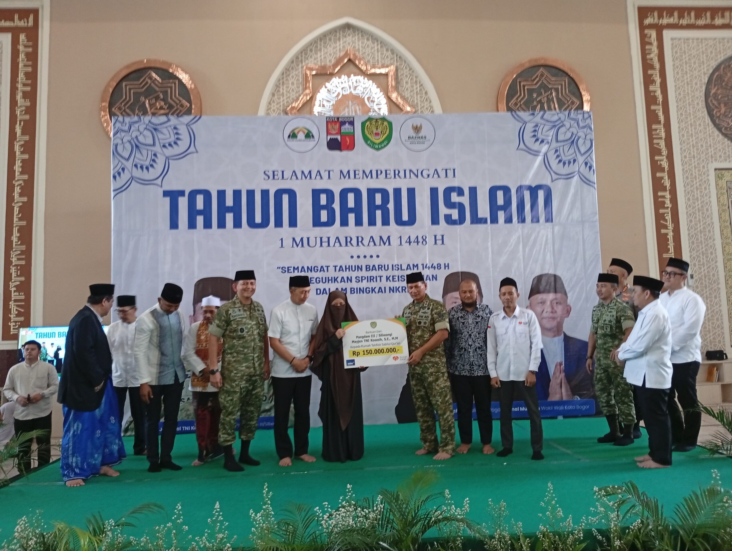 Semangat Hijrah Satukan Bogor, PT Adev Natural Indonesia Hadir Bersama Pangdam III/Siliwangi