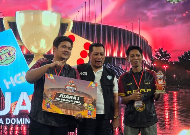 Kalahkan Lebih dari 1.000 Peserta, Ahmad Dartian dan Andi Kaharuddin Juara HGI Jakarta Domino Tournament 2026