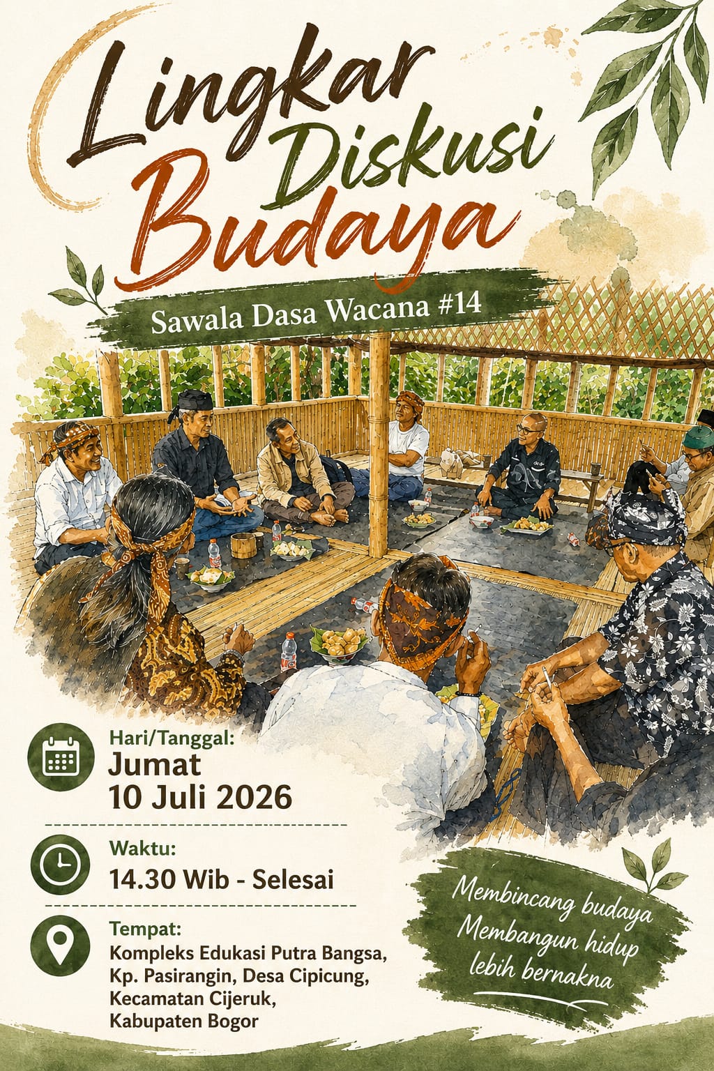 Sawala Dasa Wacana #14 Dorong Kolaborasi untuk Membangun Atmosfer Kreatif Seni Budaya Bogor Raya