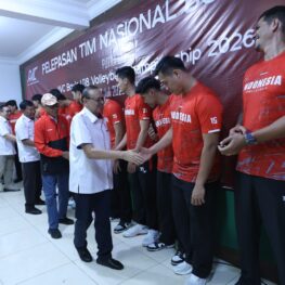 PBVSI Lepas Timnas Voli Putra Senior dan U-18, Bidik Juara SEA V Cup 2026 serta Tembus Empat Besar Asia