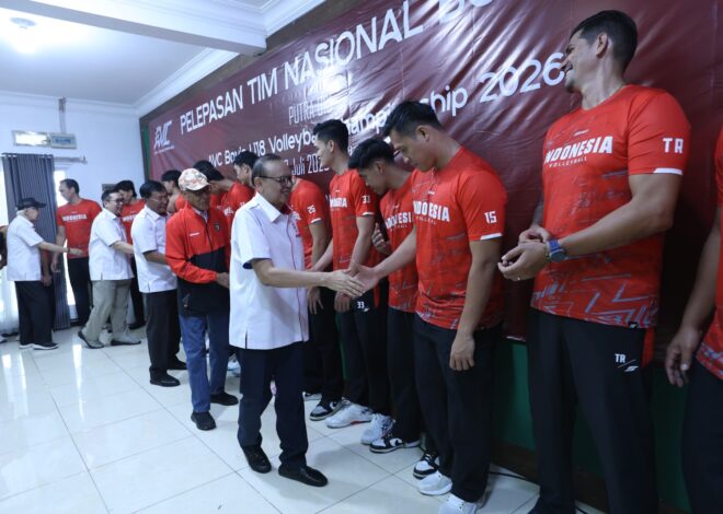 PBVSI Lepas Timnas Voli Putra Senior dan U-18, Bidik Juara SEA V Cup 2026 serta Tembus Empat Besar Asia