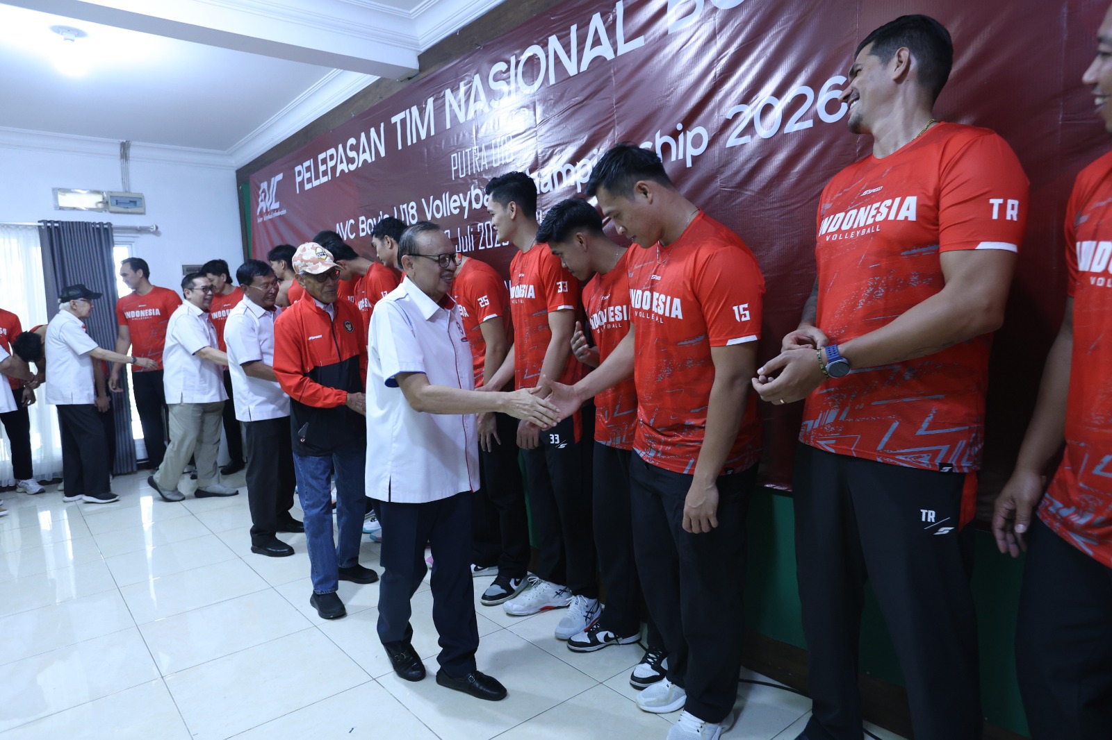 PBVSI Lepas Timnas Voli Putra Senior dan U-18, Bidik Juara SEA V Cup 2026 serta Tembus Empat Besar Asia