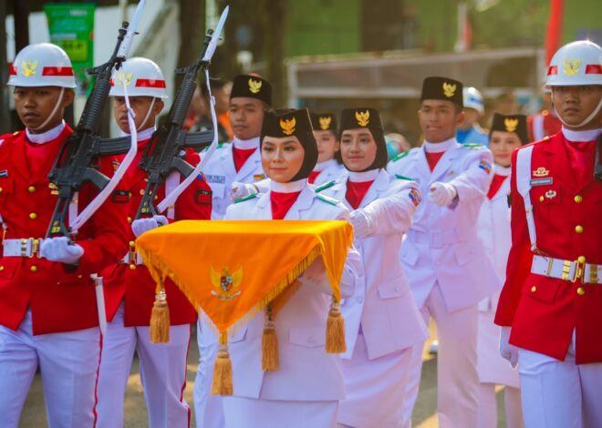 Paskibraka Kota Bogor Tampil Memukau Saat Kibarkan Merah Putih di HUT ke-81 RI