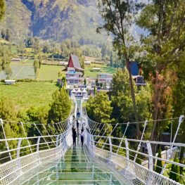 Jembatan Kaca Bromo di Seruni Point, Spot Wisata yang Bikin Deg-degan