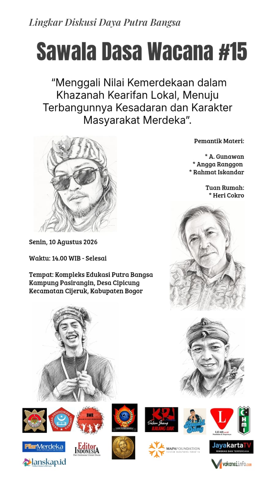 Jelang HUT RI ke-81, Sawala Dasa Wacana #15 Gali Makna Kemerdekaan dari Kearifan Lokal Sunda