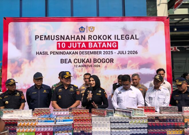 Bea Cukai Bogor Musnahkan 10 Juta Rokok Ilegal dan 642 Kilogram Tekstil