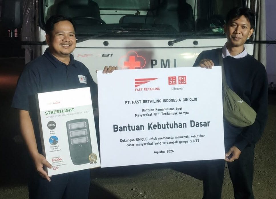 UNIQLO Kirim Bantuan Rp750 Juta untuk Warga Terdampak Gempa Flores dan Kebakaran Lombok