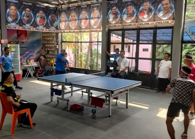 Semarak Kemerdekaan, Wartawan Adu Ketangkasan di Turnamen Tenis Meja Antarmedia Depok