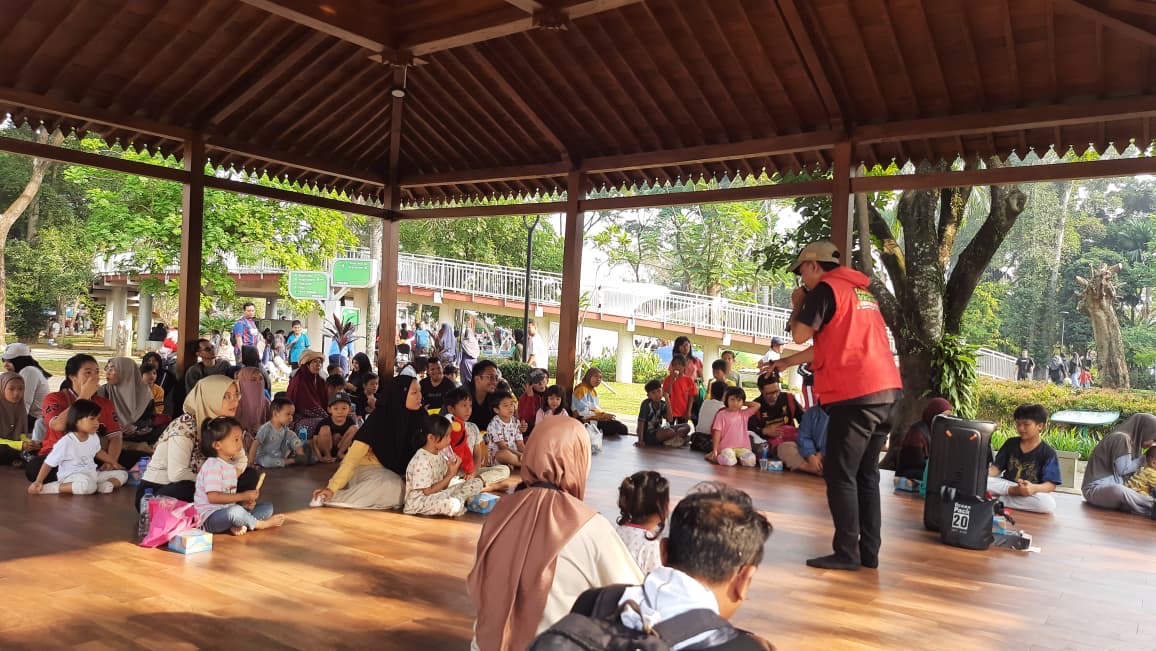 “Mendengar Mendongeng” di Taman Siliwangi, Cara Pemkab Bogor Isi Akhir Pekan Anak dengan Kegiatan Positif