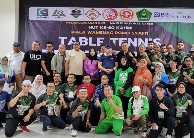 Meriah dan Sengit, Turnamen Tenis Meja Piala Romo Syafi’i Sukses Digelar Dua Hari
