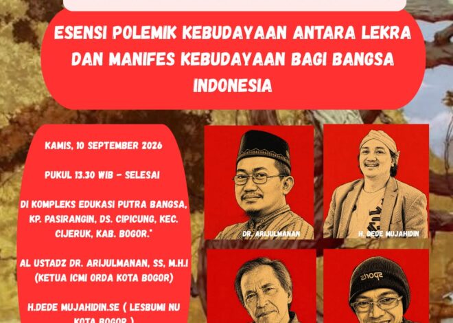 Sawala Dasa Wacana #16 di Bogor Bahas Lekra dan Manifes Kebudayaan