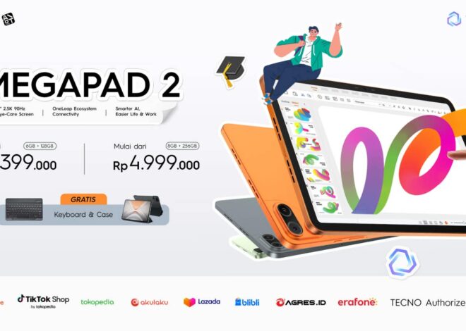 TECNO MEGAPAD 2 dan SE 2 Resmi Hadir di Indonesia, Bawa AI untuk Belajar hingga Hiburan