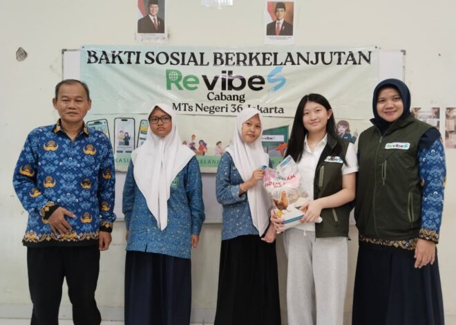 Revibes Ajak Siswa MTsN 36 Jakarta Barat Peduli Lingkungan Lewat Collection Point