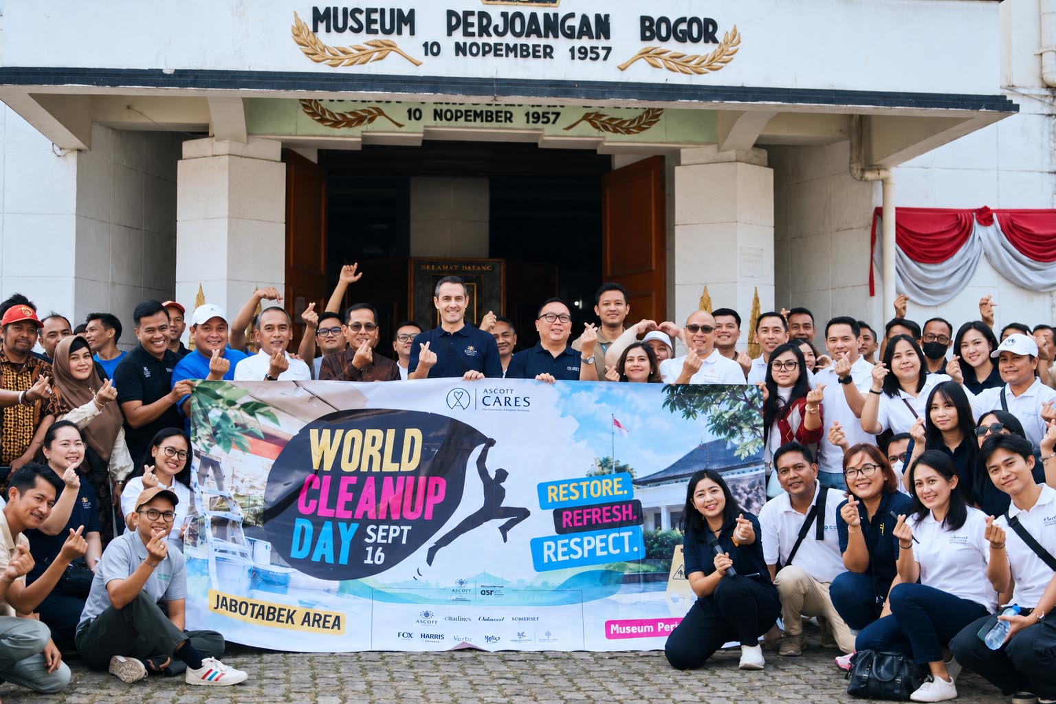 23 Properti Ascott Regional Jabotabek Bersihkan Museum Perdjoangan Bogor