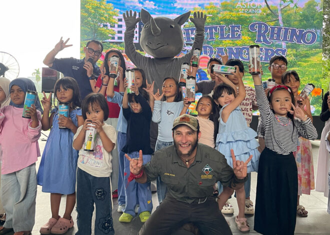 Aston Serang Edukasi Anak tentang Badak Jawa di World Rhino Day