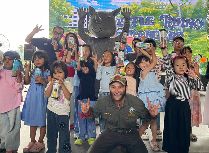 Aston Serang Edukasi Anak tentang Badak Jawa di World Rhino Day