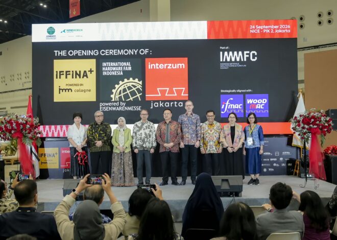 IFFINA+, IHF Indonesia, dan interzum Jakarta Resmi Dibuka, Hadirkan Rantai Nilai Industri Furnitur