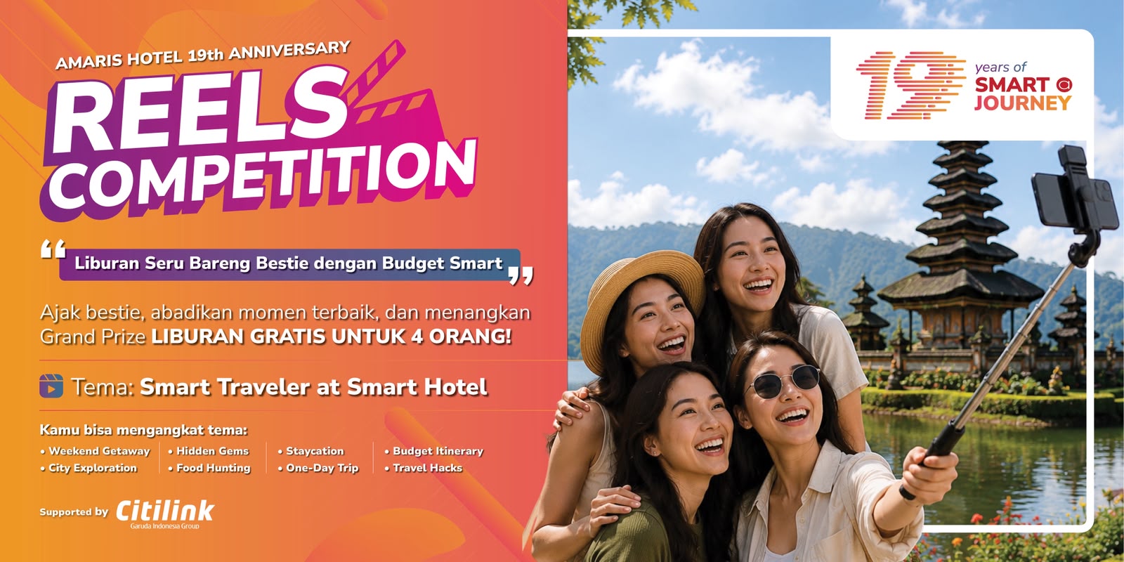Amaris Hotel Rayakan 19 Tahun dengan Reels Competition Berhadiah Liburan