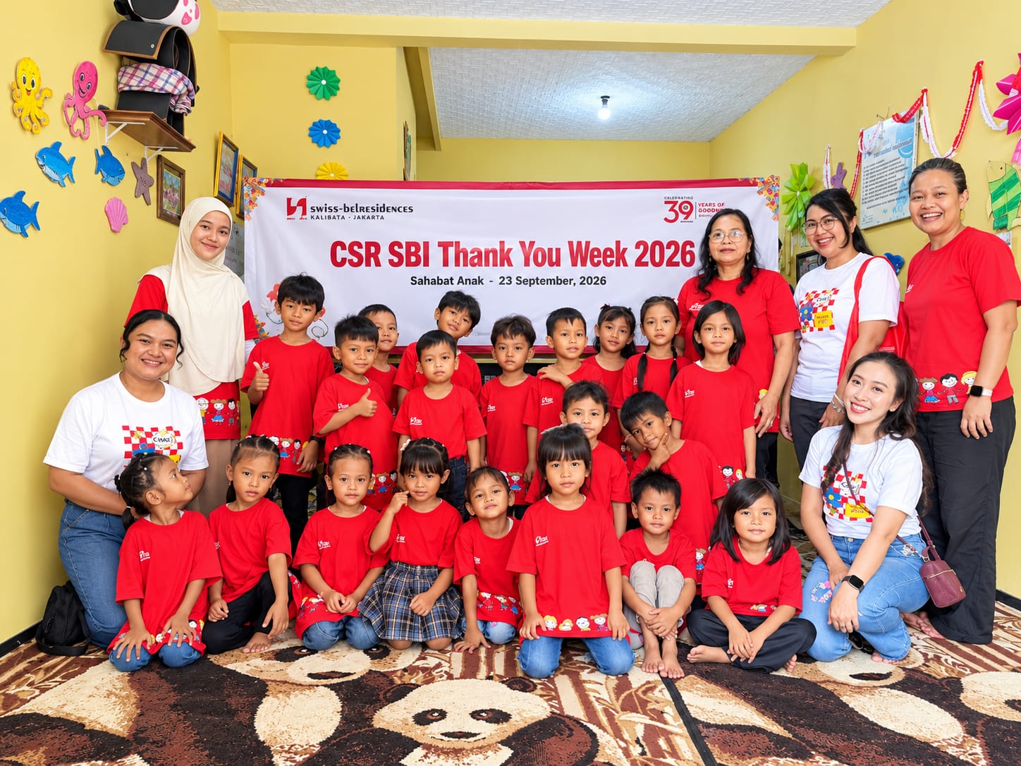 Rayakan 39 Tahun, Swiss-Belresidences Kalibata Berbagi Keceriaan Bersama Anak-anak Sahabat Anak Cijantung