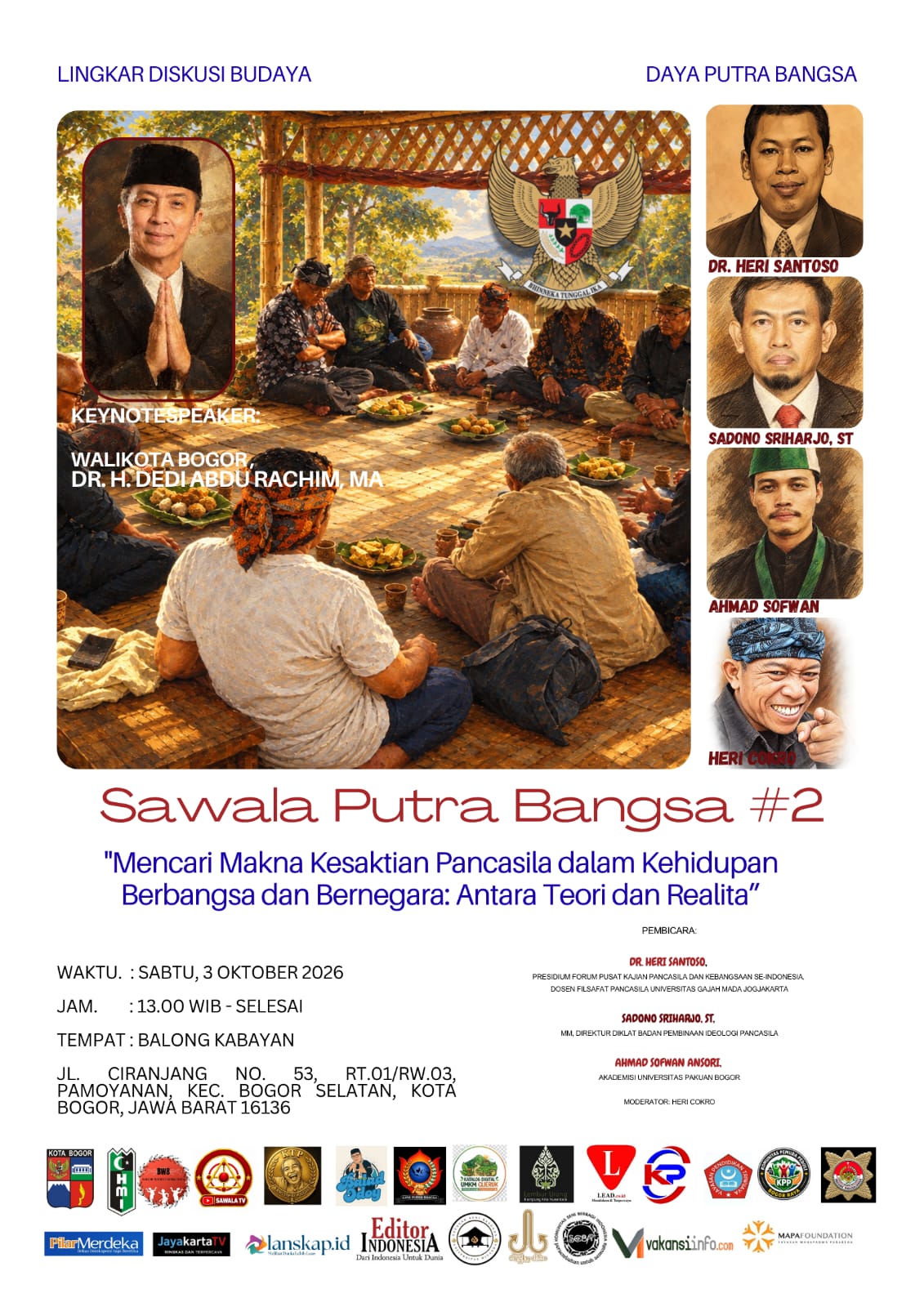 Tak Sekadar Seremoni, Sarasehan Kesaktian Pancasila Digelar di Bogor