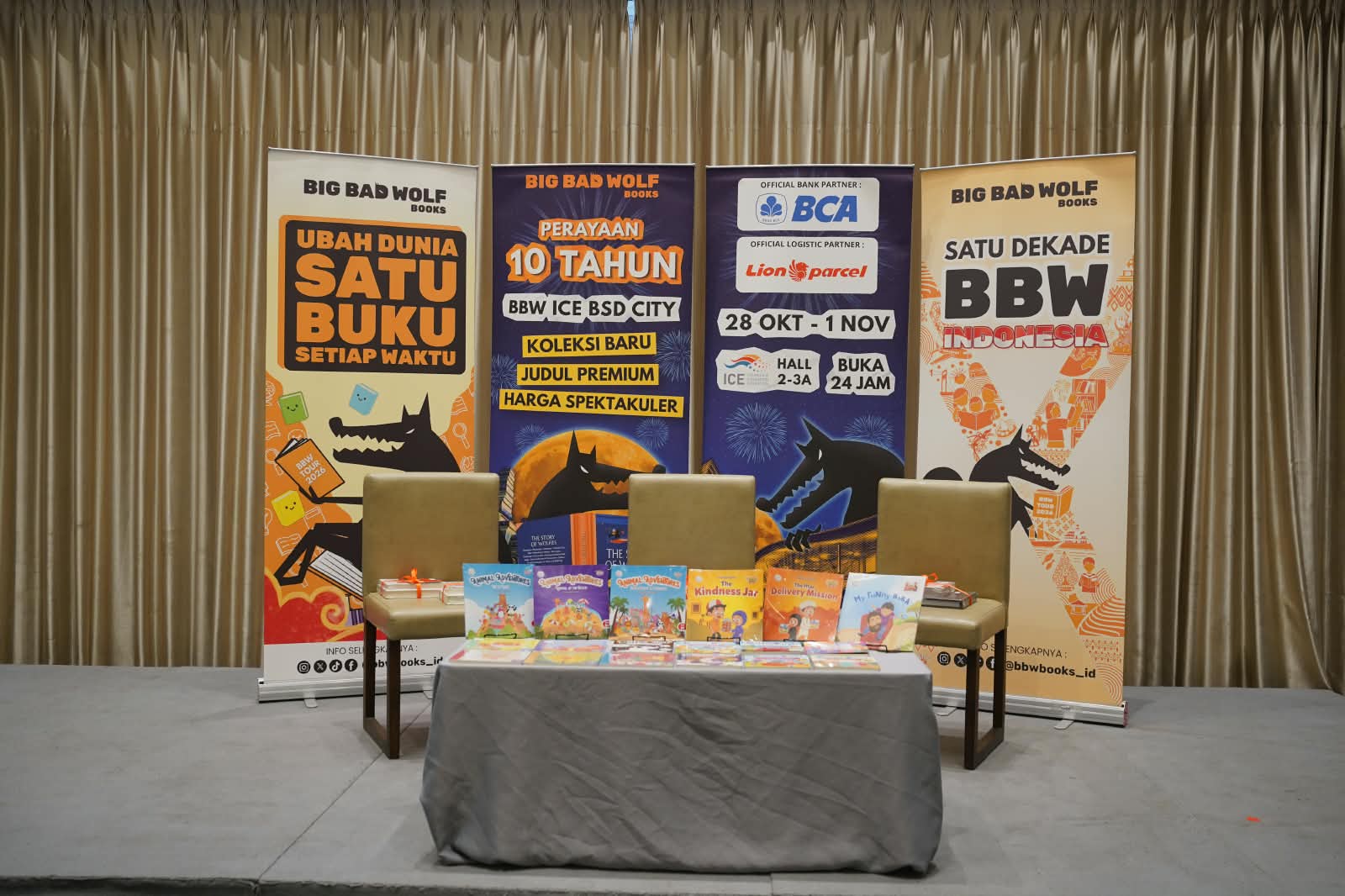 Rayakan 1 Dekade di Indonesia, Big Bad Wolf Kembali Hadir 24 Jam di ICE BSD