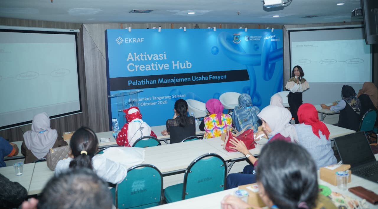 Kementerian Ekraf Latih 33 Pelaku Fesyen Tangsel, Bekali Strategi Bisnis hingga Upcycling